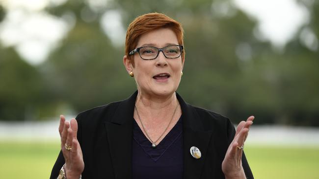 Australian Foreign Affairs Minister Marise Payne. Picture: AAP