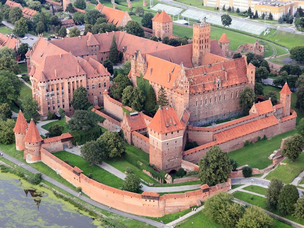 The impressive complex is made up of three different castles complete with towers, turrets, moats and drawbridges. Picture: istock