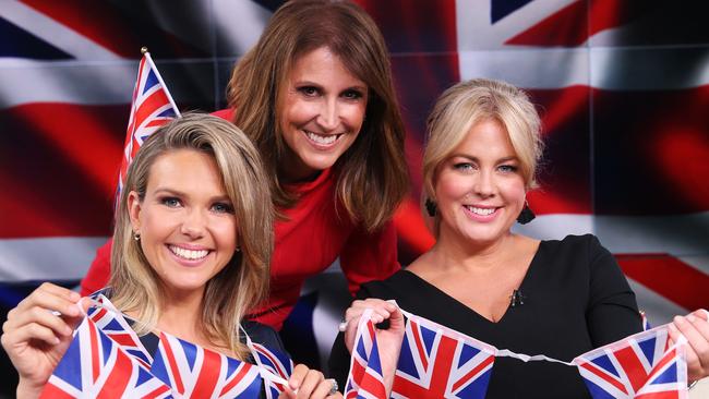 Edwina Bartholomew, Natalie Barr and Samantha Armytage are all in London ahead of the Royal Wedding.