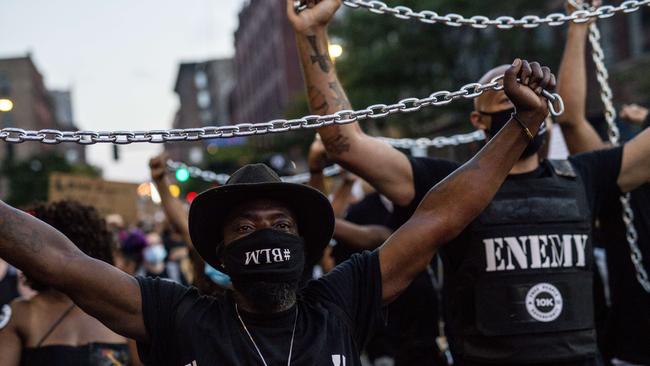 A Black Lives Matter protest on July 4 in Minneapolis, Minnesota. Picture: AFP