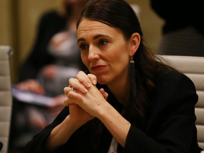 SYDNEY, AUSTRALIA - NewsWire Photos JULY 8, 2022:  New Zealand Prime Minister Jacinda Ardern along with key ministers during an Australia-New Zealand LeadersÃ Meeting with Prime Minister Anthony Albanese on Friday. Picture: NCA NewsWire / Nikki Short