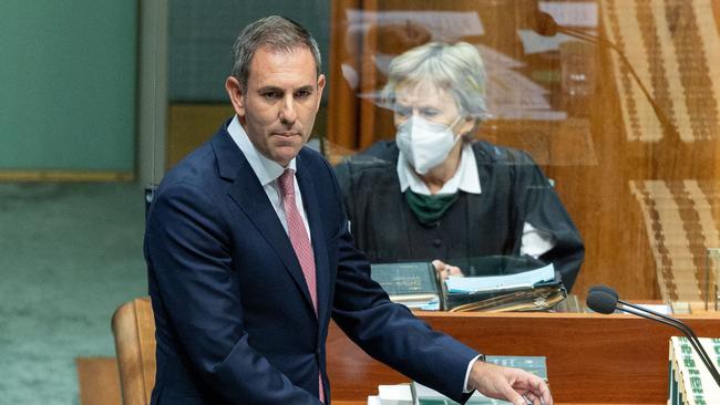 Treasurer Jim Chalmers during Question Time in the House of Representatives in Parliament House in Canberra. Picture: NCA NewsWire / Gary Ramage