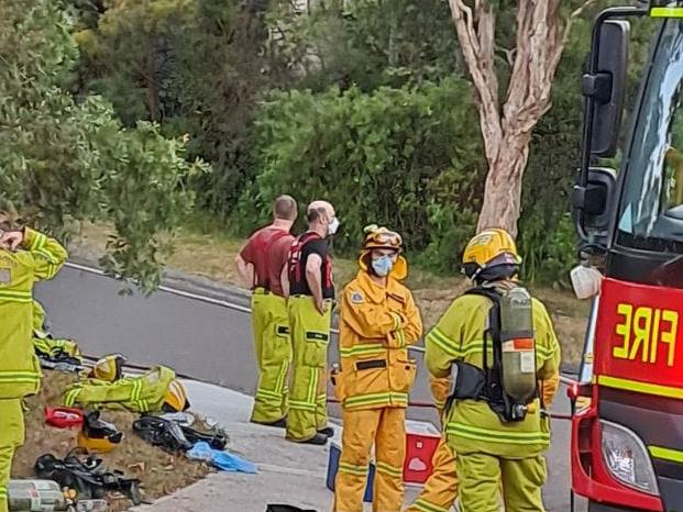 Yellingbo fire crews responded to the Tecoma fire about 6:13am Tuesday, providing essential support to the Belgrave Fire Brigade - CFA in containing a fully involved house fire. Picture: Yellingbo Rural Fire Brigade