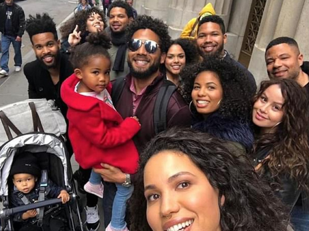 Empire star Jussie Smollett and his family. Picture: Instagram