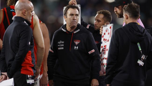 Brad Scott says he was satisfied by the Bombers’ effort against Port Adelaide, but thought their execution was lacking. Picture: Michael Klein