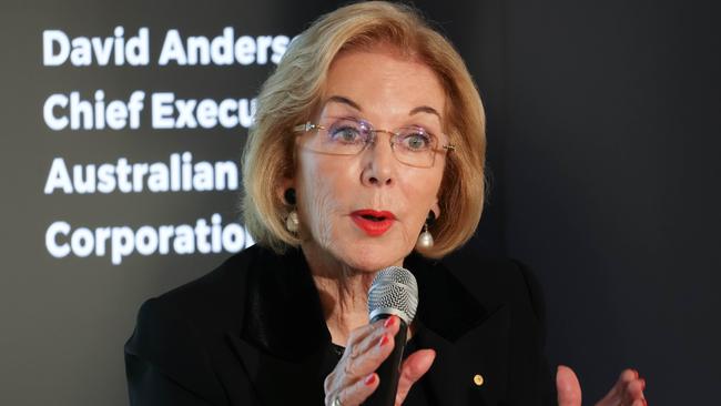 16-06-21- ABC managing director David Anderson and Chair Ita Buttrose in Parramatta CBD after announcing ABC HQ will move from Ultimo. Picture by Ryan Osland