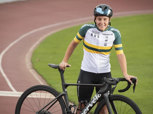 Tasmanian cyclist Felicity Wilson-Haffenden has been chosen to compete for Australia at the world track and road junior championships. Picture: Chris Kidd