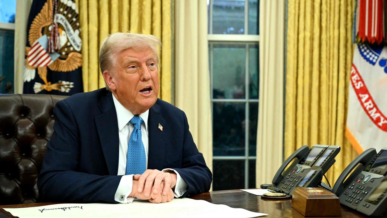 US President Donald Trump in the Oval Office of the White House in Washington. Picture: Mandel Ngan/AFP