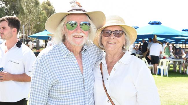 Robert and Glenda Hipwell at Moama Bowling Club Echuca Cup. Picture: David Smith