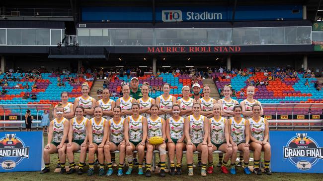 PINT in the 2023-24 NTFL Women's Grand Final between PINT and St Mary's. Picture: Pema Tamang Pakhrin