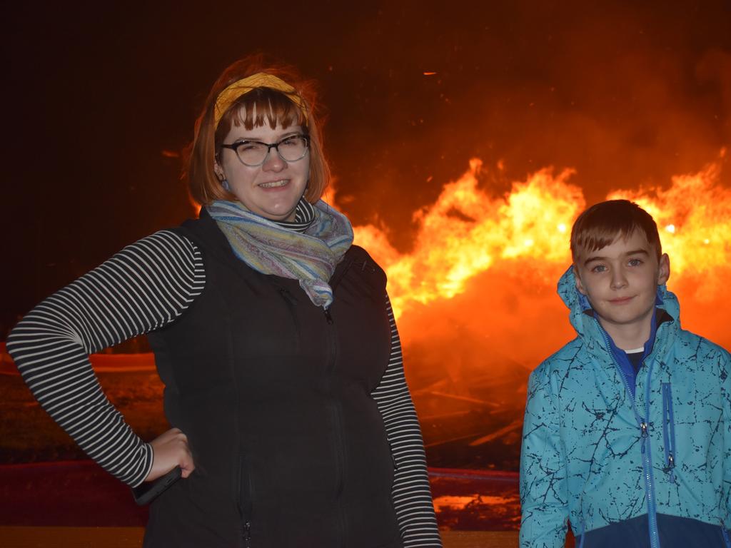 Kaleece and Will Fern having a ball at the 2021 Killarney Bonfire Night.