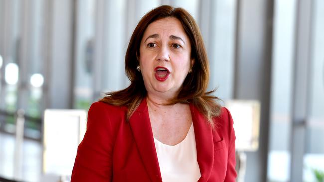 Annastacia Palaszczuk ridiculed Barnaby Joyce’s criticism. Picture: NCA NewsWire / John Gass