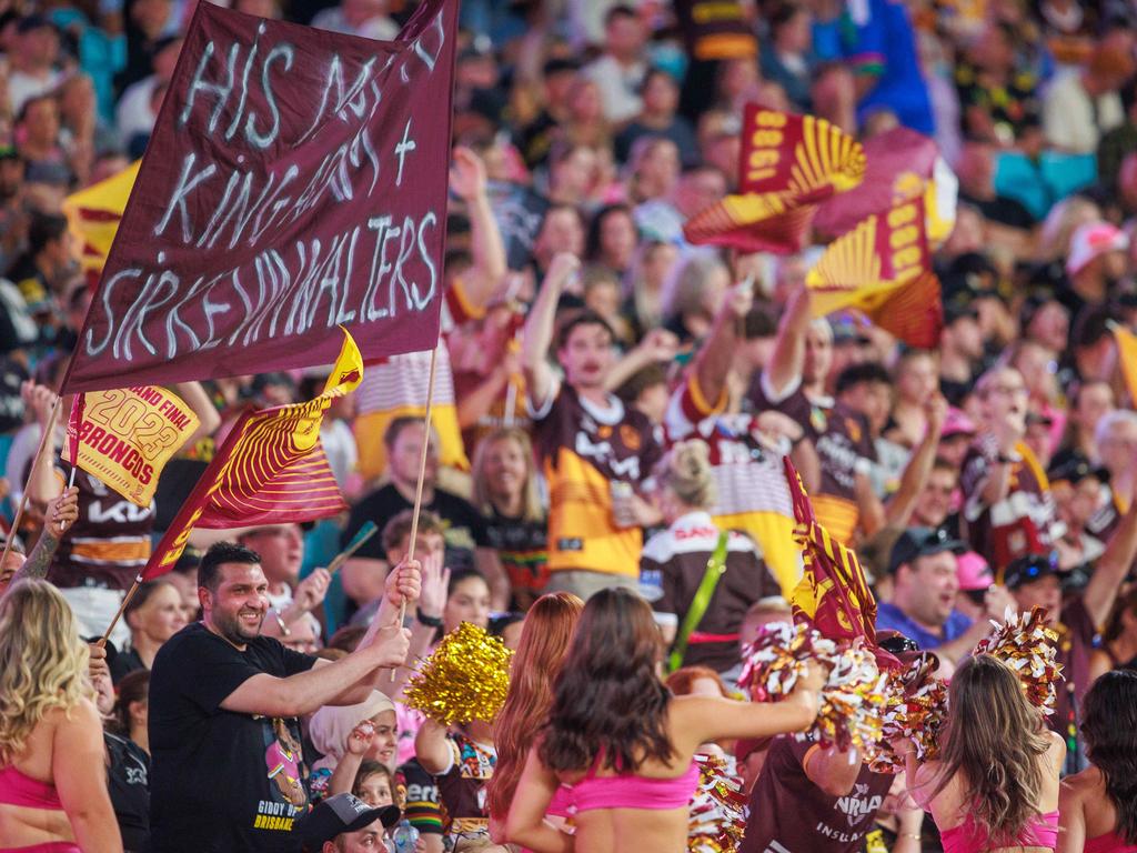 Brisbane Broncos fans were a bit too quick to snap up grand final tickets this year. Picture: Justin Lloyd.