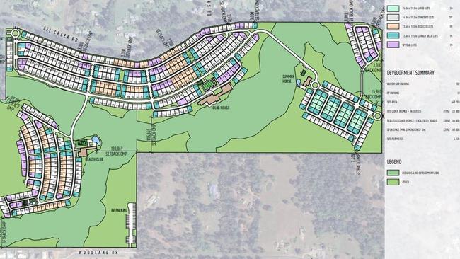 Developer Living Gems is seeking permission to transform the 64.8ha vacant block at Eel Creek Rd into an over 50s retirement complex that more than 1000 residents could call home.