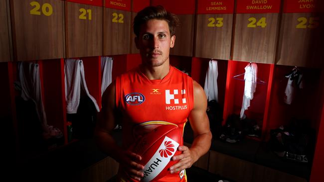 Gold Coast star David Swallow ahead of his 100th Suns game. Picture: Adam Head