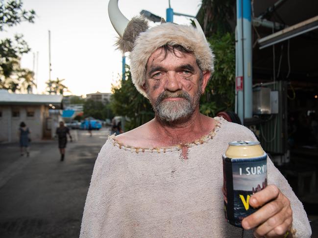 Jarrod Goggin at the 2023 Dinah Beach Yacht Club Viking Funeral. Picture: Pema Tamang Pakhrin