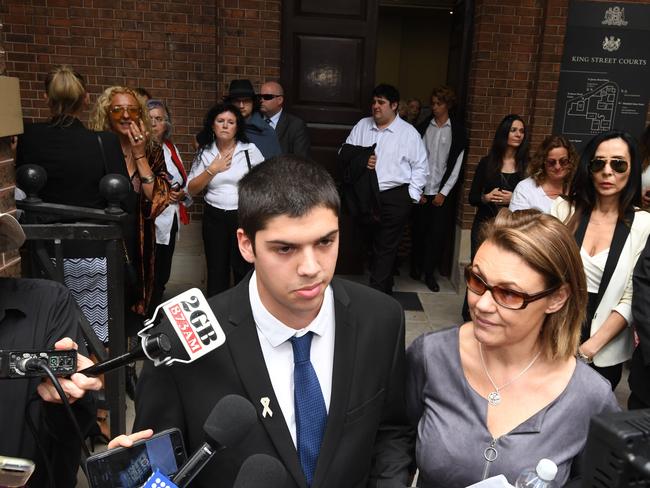 Daniel Boyd, the son of slain Bundeena child care worker Tina Kontozis, told media domestic violence needed to be wiped out.