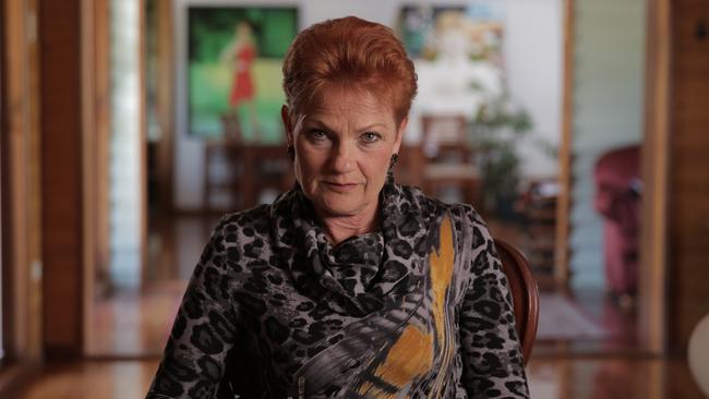 ‘I’m still here. They haven’t got rid of me’: Hanson sounds a warning to her political foes.<i/>Picture: SBS