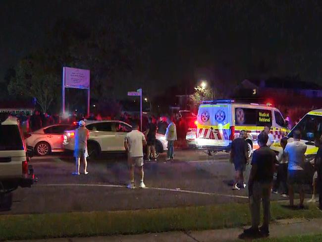 Police and ambulance respond to the stabbing of Bishop Mar Mari Emmanuel at Christ The Good Shepherd Church. Photo: TNV