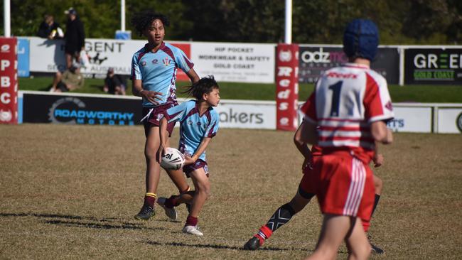 Brisbane Broncos Old Boys action: Keebra Park v Palm Beach Currumbin.