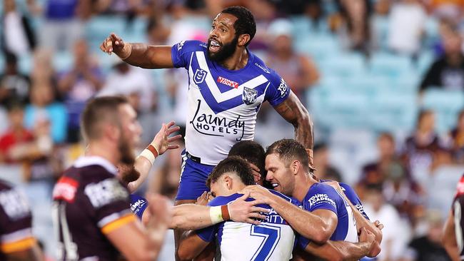 Josh Addo-Carr has settled in well at the Bulldogs. Picture: Mark Kolbe/Getty Images