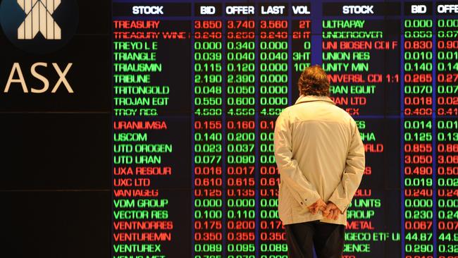 Your money ... An investor watches the share prices at the Australian Stock Exchange. Picture: AFP/Torsten Blackwood