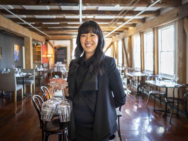 Stillwater co-owner Bianca Welsh in the restaurant’s dining area. Picture: Rob Burnett