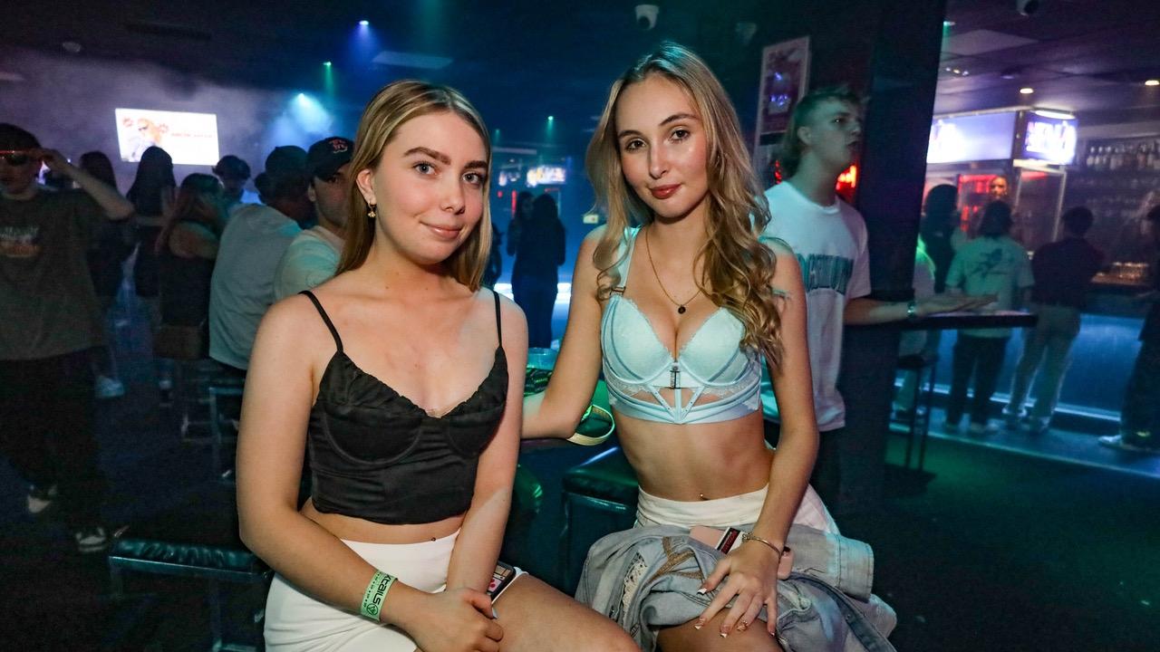 Maddie young and Amber Madden at Cocktails Nightclub. Picture: Kitt O'Halloran