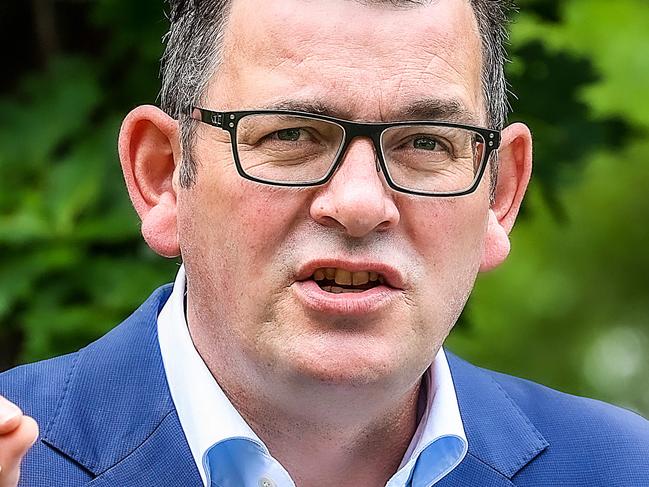 MELBOURNE, AUSTRALIA - NewsWire Photos 22 OCTOBER 2021 : Victorian Premier Dan Andrews announces the states latest Covid-19 cases on the first day of opening up again from lockdown. Picture : NCA NewsWire / Ian Currie