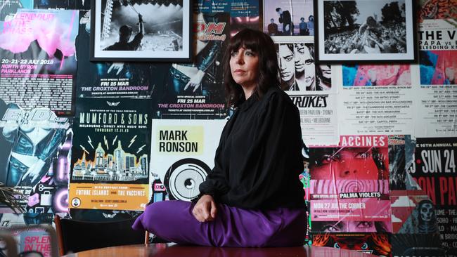 Splendour in the Grass co-founder Jessica Ducrou at her office in Surry Hills, Sydney, on Wednesday. Picture: John Feder