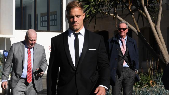 Controversial St. George Illawarra Dragons rugby league player Jack de Belin is on the Nathan Brown’s radar. Picture: AAP Image/Dean Lewins