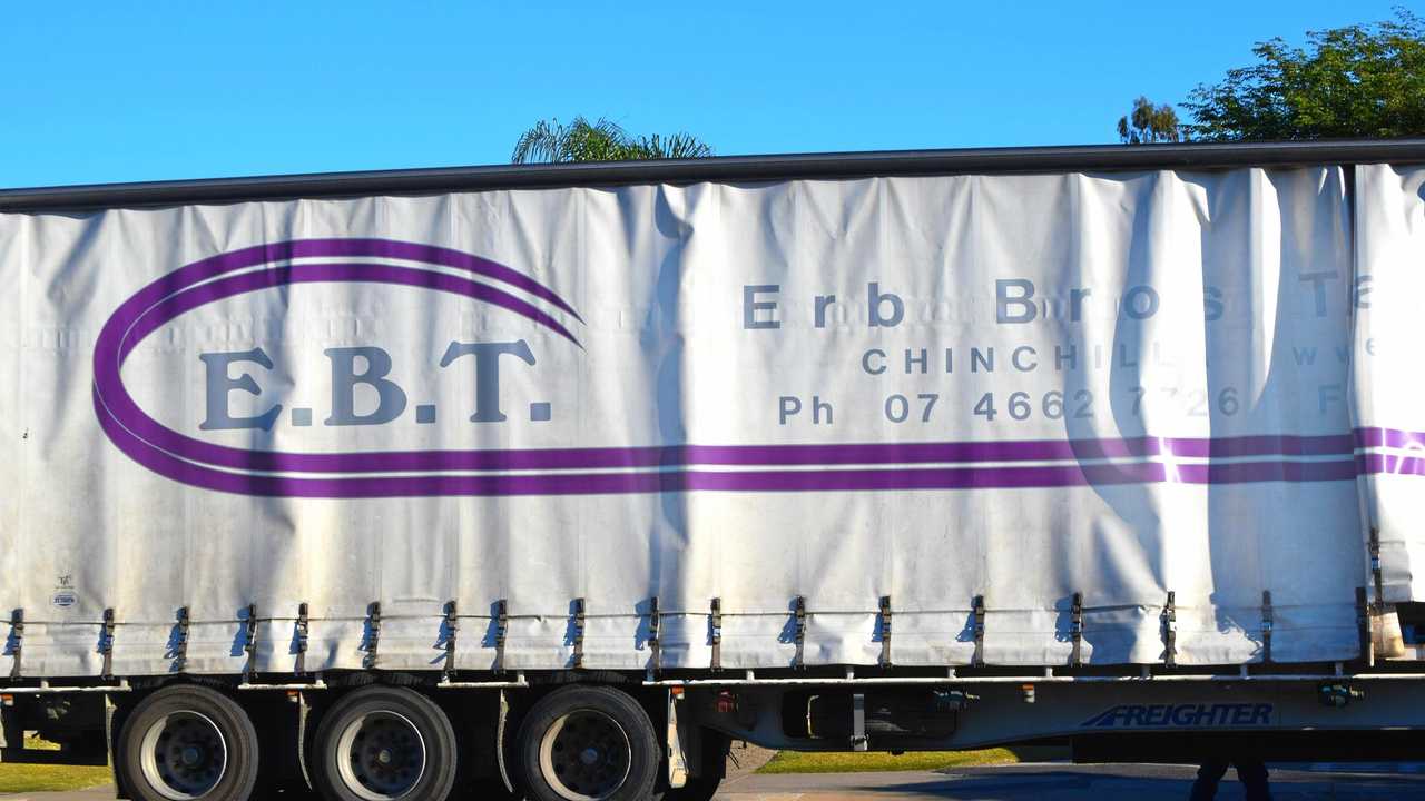 IN LIQUIDATION: Erb Brother's Transport truck seen in Chinchilla. Picture: Madison Watt