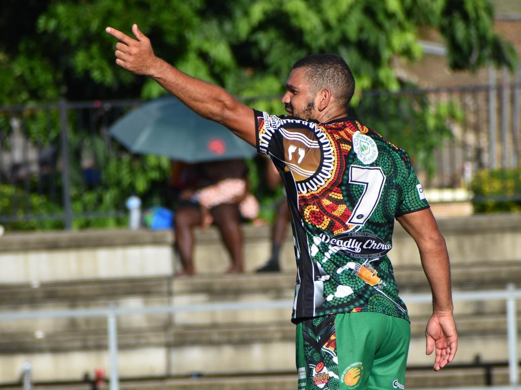 Warba Wangarunya Rugby League Carnival men's final - Tereek Conlon Memorial Wagtails versus the Bamaga Roos.
