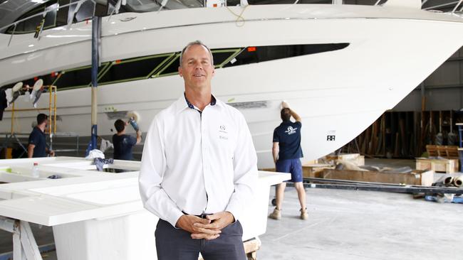 Riviera Australia chairman Rodney Longhurst at the factory in Coomera. Picture: Tertius Pickard