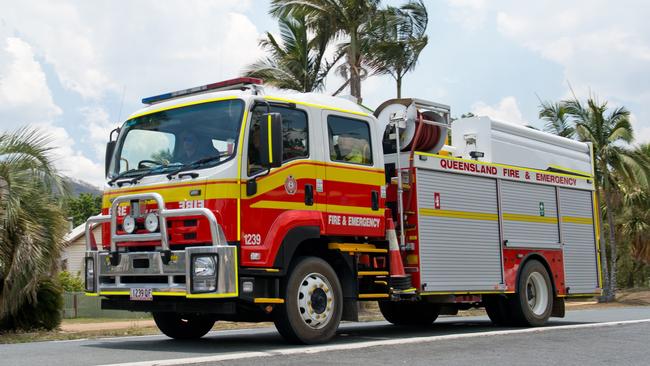 Crews from the Queensland Fire and Emergency Service will continue to battle a blaze near Proserpine on the weekend. Picture: File