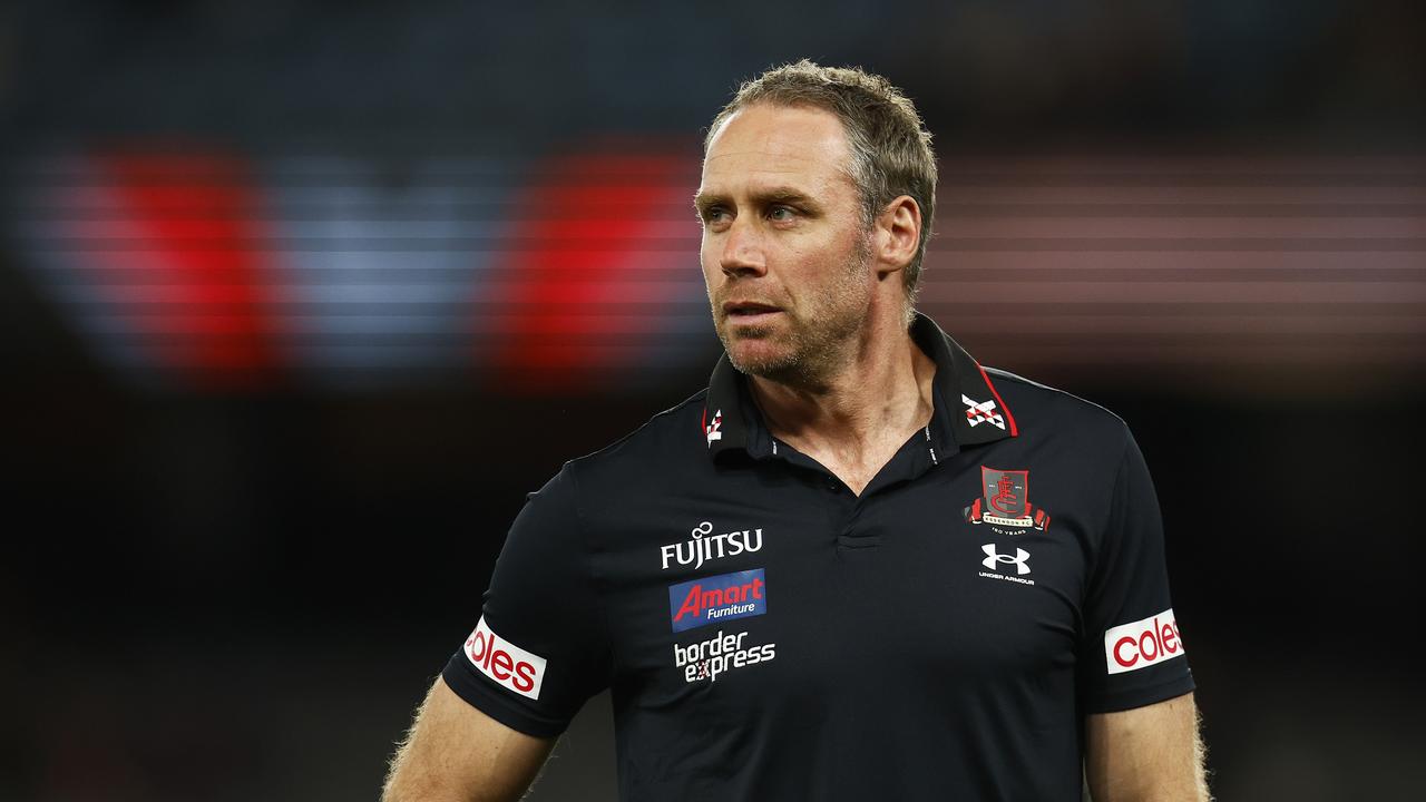 Bombers head coach Ben Rutten. Photo by Daniel Pockett/Getty Images