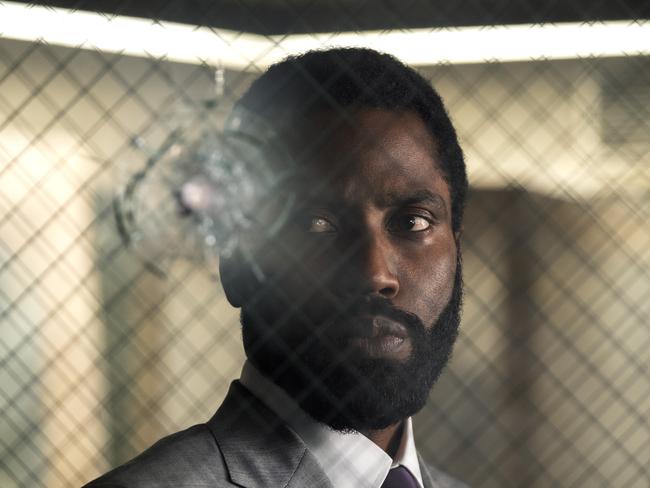 John David Washington in a scene from Tenet. Picture: Melinda Sue Gordon/Warner Bros via AP