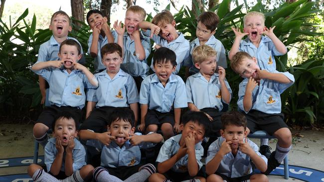 My First Year: TSS Prep RL. Front row: Tommy, George, Haley, Jack. Middle row: Ollie, Liam, Danny, Lincoln, Jake. Back row: Niko, Elyav, Archie, Oscar, Hugo, Oscar. Picture: Glenn Hampson.