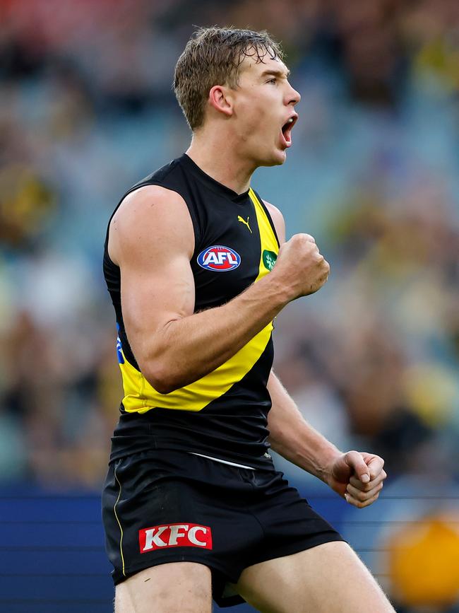 It’s been five years since Tom Lynch chose Richmond over Collingwood. Picture: Dylan Burns/AFL Photos