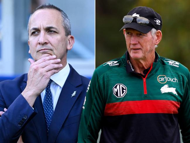 (L-R) NRL CEO Andrew Abdo and Wayne Bennett.