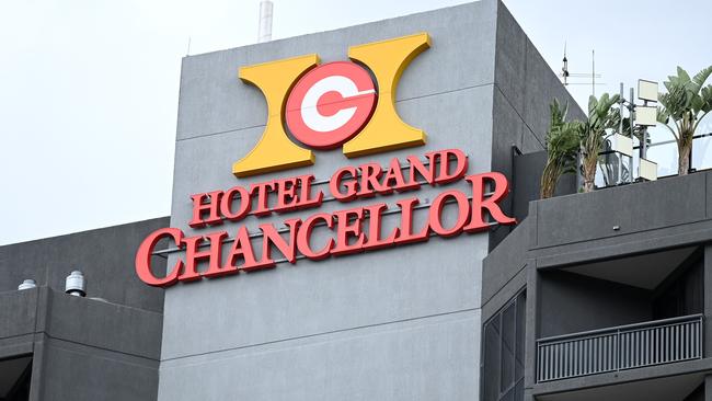 The Hotel Grand Chancellor in Spring Hill, Brisbane. Picture: NCA NewsWire / Dan Peled