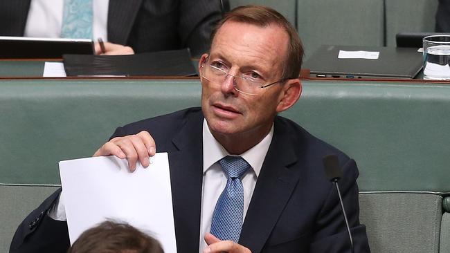 Tony Abbott in parliament last week. Picture: Kym Smith