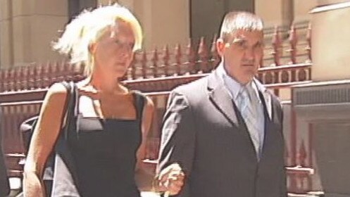 Pasquale Barbaro arriving at court with Nicola Gobbo.