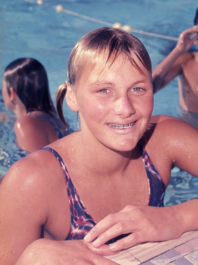 15/2/1972 Australian Swimmer Shane Gould.... the greatest female phenomenon that ever swam. Picture by Barry Newberry. The Courier-Mail Photo Archive. Scanned December 2011.