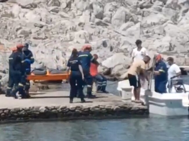 Mosley’s body was found among rocks in Symi. Picture: X @DavidhBrown