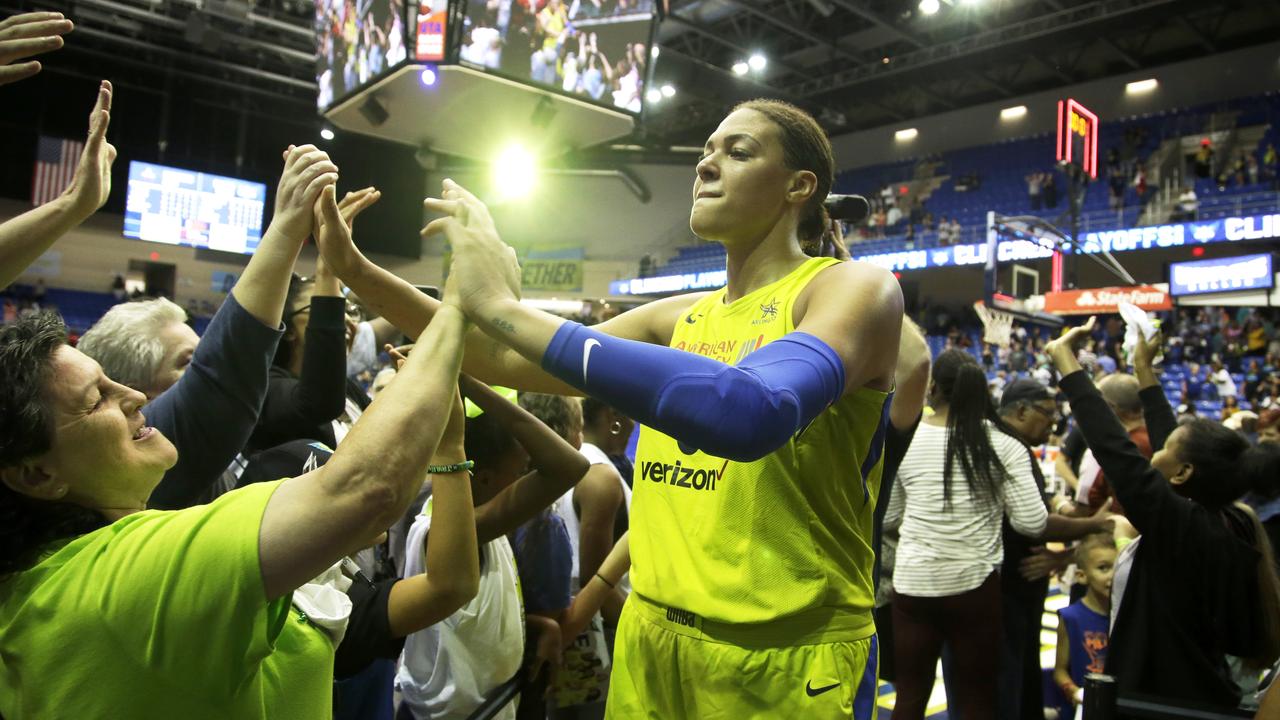 Elizabeth Cambage has joined Lauren Jackson in the WNBA history books.