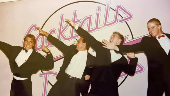 Security at Cocktails on its opening night 35 years ago. Picture: Supplied