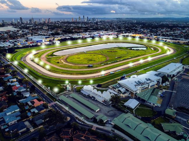 An artist impression of Gold Coast Turf Club night racing.