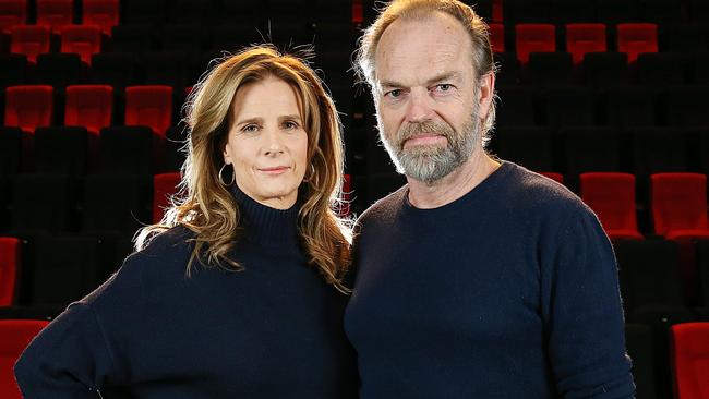 Hugo Weaving and Rachel Griffiths will appear at ACMI this week. Picture: Ian Currie