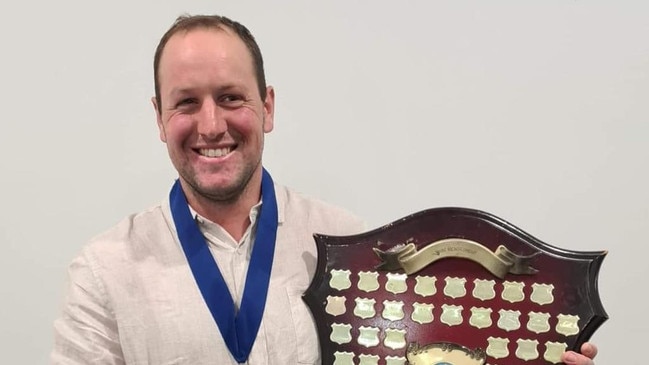 Lachlan Michael was awarded with last season's league best and fairest. Picture: Balaklava Football Club